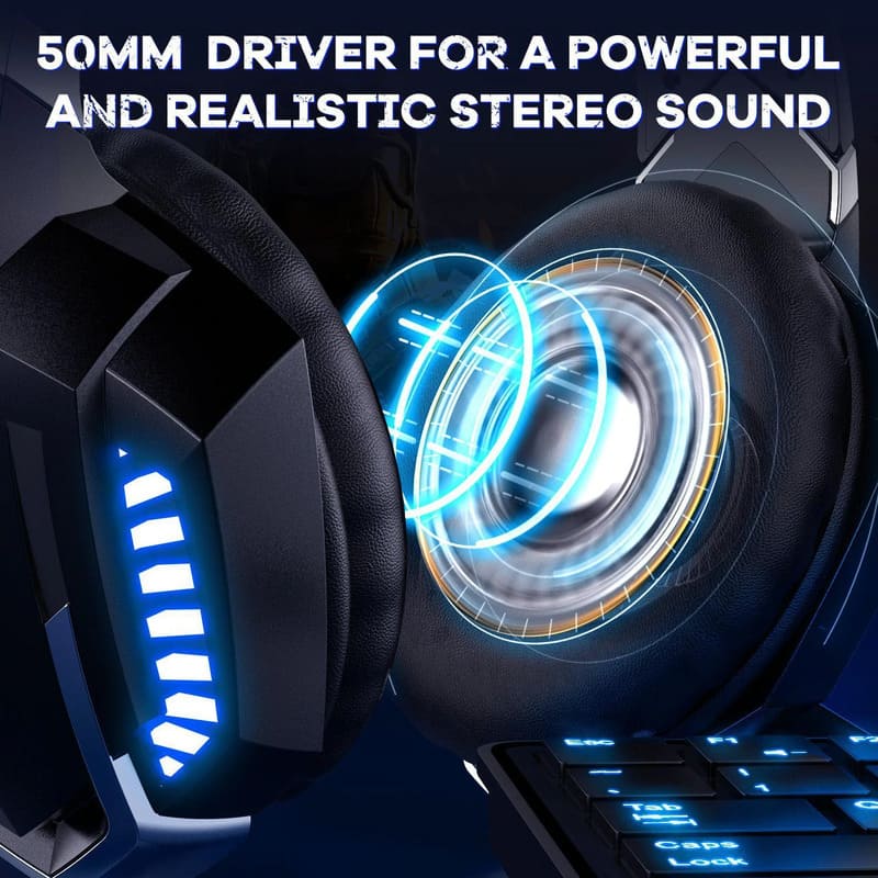 Onikuma 50mm Stereo Sound Gamer Headphone With Brand Logo Gaming Headset  With Led Light - Expore China Wholesale Headset Gamer and 2019 Trending  , Headphones Gaming, Shenzhen Headset