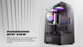 Antec VCX300 5Fan 120M ARGB+PSU Atom V650 2