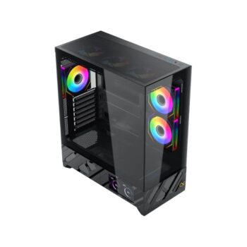 Xigmatek Alphard Pro 6 ARGB Fan Pwm 6 Inch LCD Black Super Tower Case5